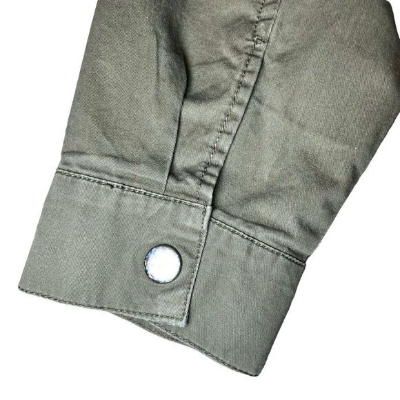 Love Tree Military Style Shirt Jacket with Patches in Olive Green Women’s S - Picture 6 of 10
